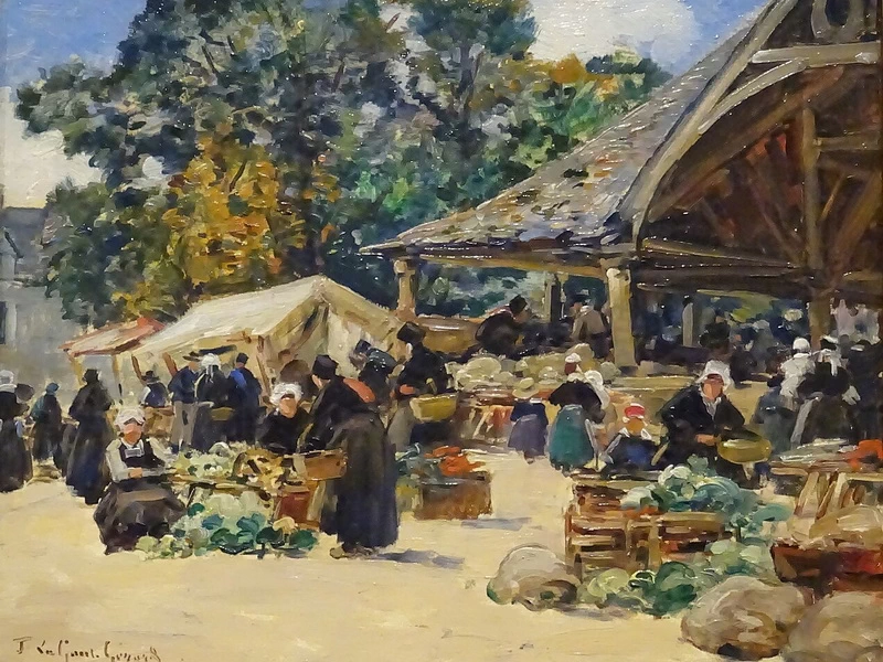 1856-Fernand Legout-Gérard - Mercato di Faouët